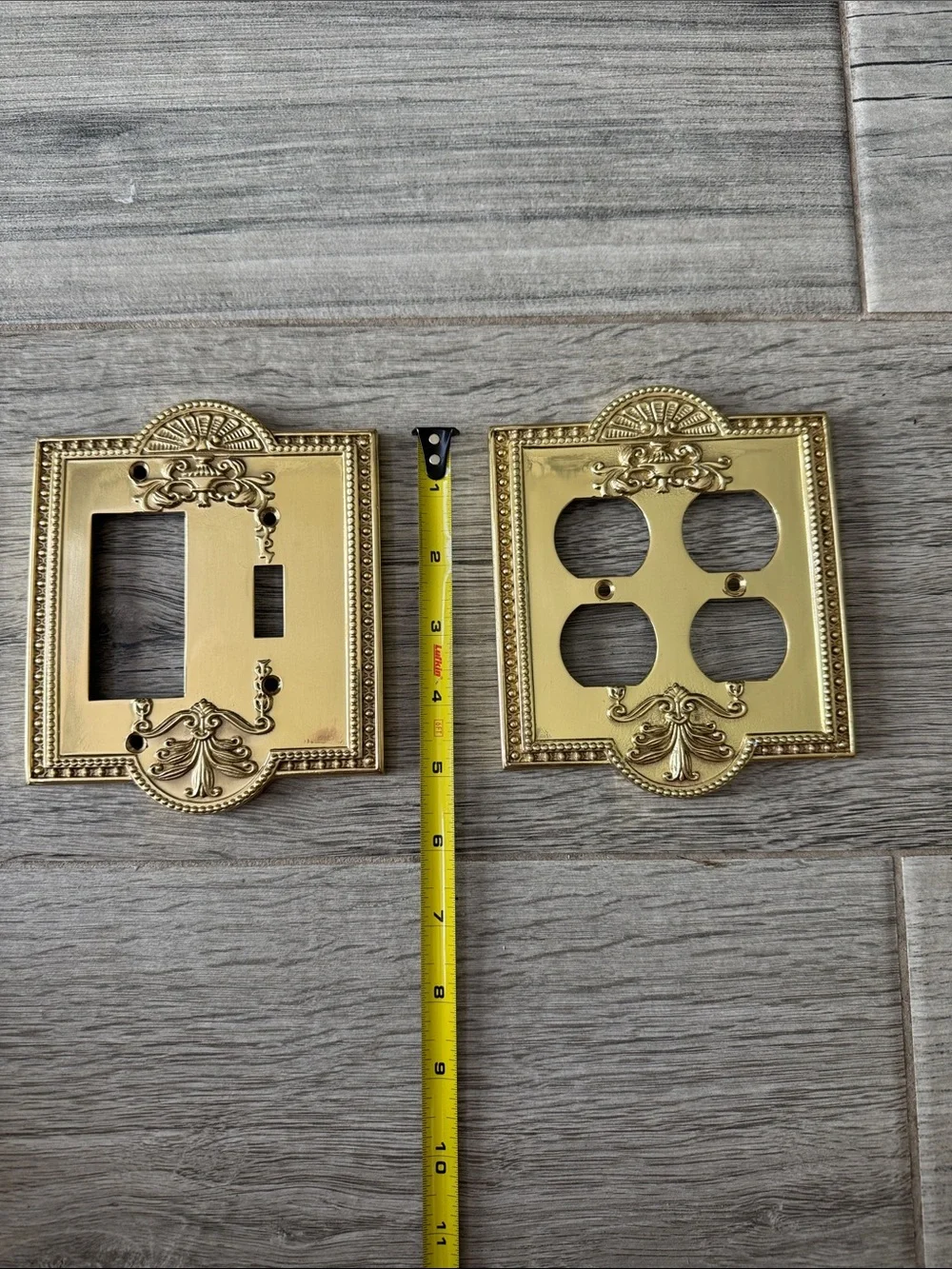 Decorative Brass Finish Wall Plate Covers -l